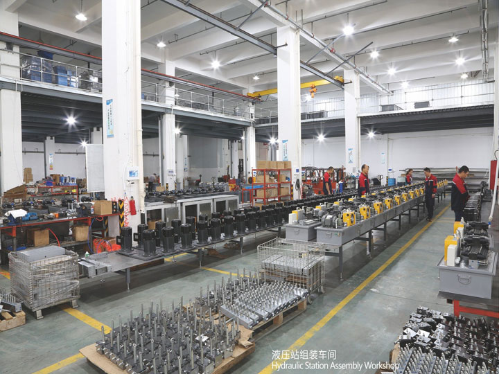 液压站组装区